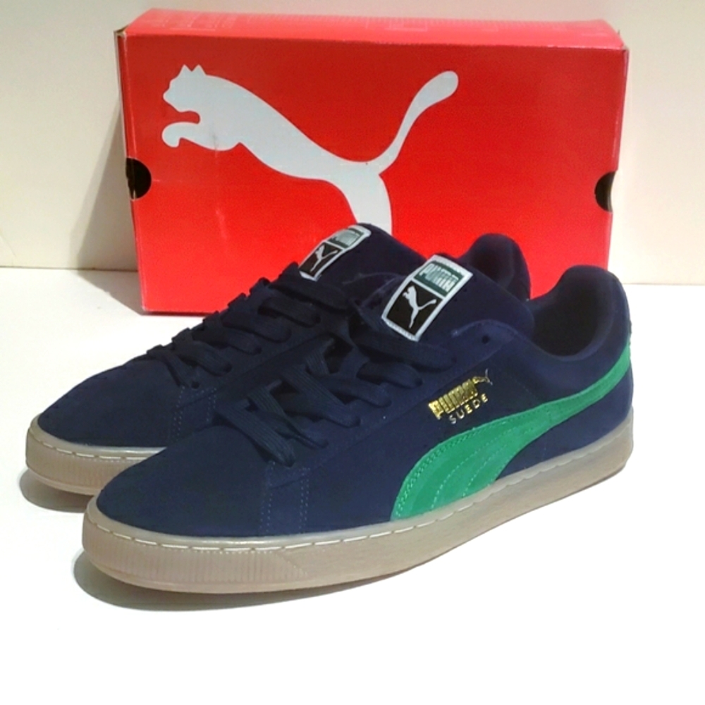 PUMA Suede Classic / Blue Green Gum sz 12 - Picture 2 of 15